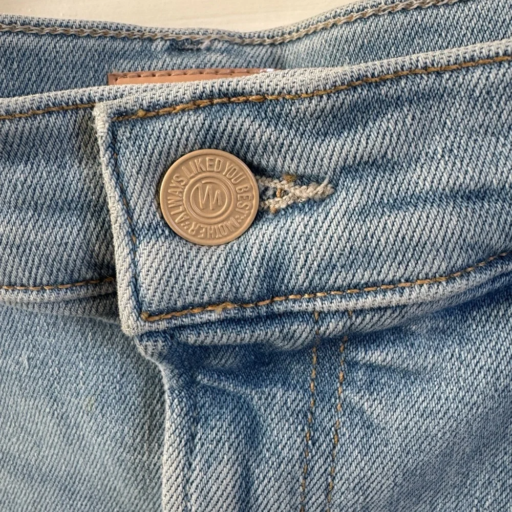 Mother Light Blue Denim Skirt - Picture 5 of 9